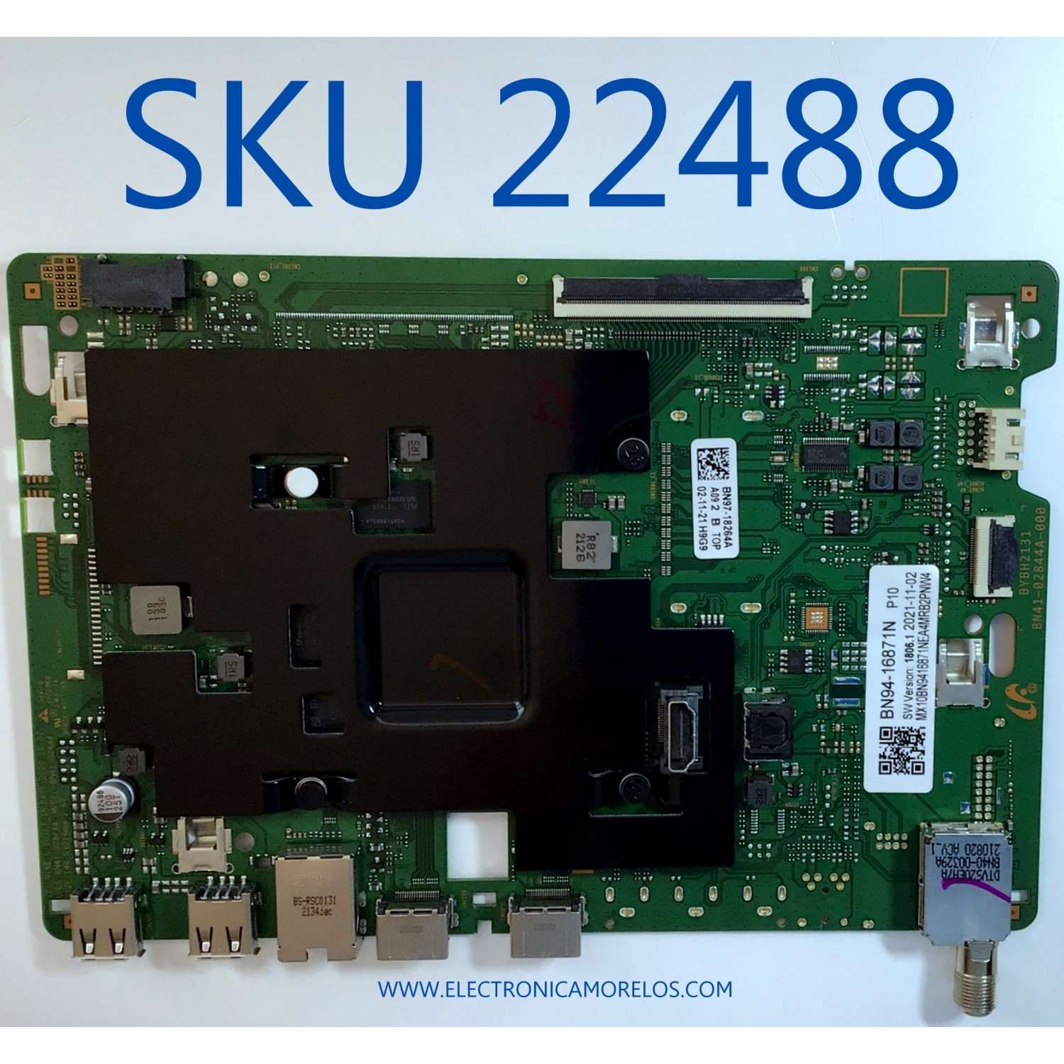 MAIN SAMSUNG  PARA Smart TV UHD 4K (3840x2160) / NUMERO DE PARTE BN94-16871N / BN41-02844A-000 / BN97-18264A / BN9416871N / DISPLAY BN9652425A / BN96-52425A / V850DJ2-Q01 / PANEL CY-SA085HGNV1H / MODELO UN85AU8000FXZA DA06 / UN85AU7980FXZA DC11